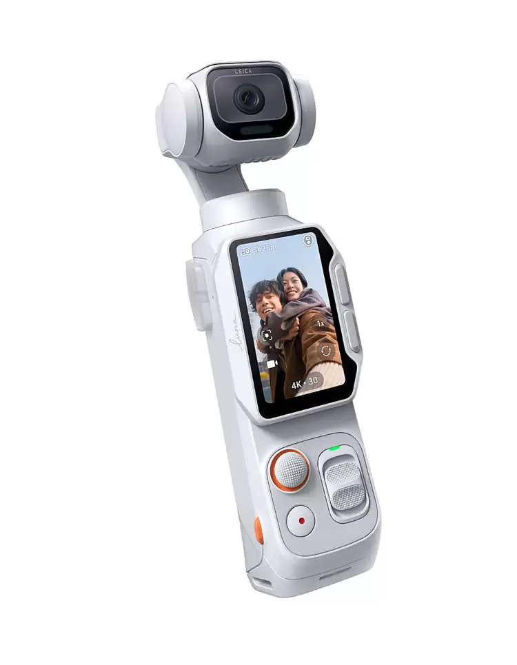 影石Insta360 Luna Pro单摄版云台相机外观曝光，白色机身