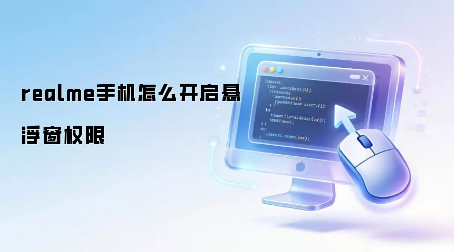 realme手机怎么开启悬浮窗权限