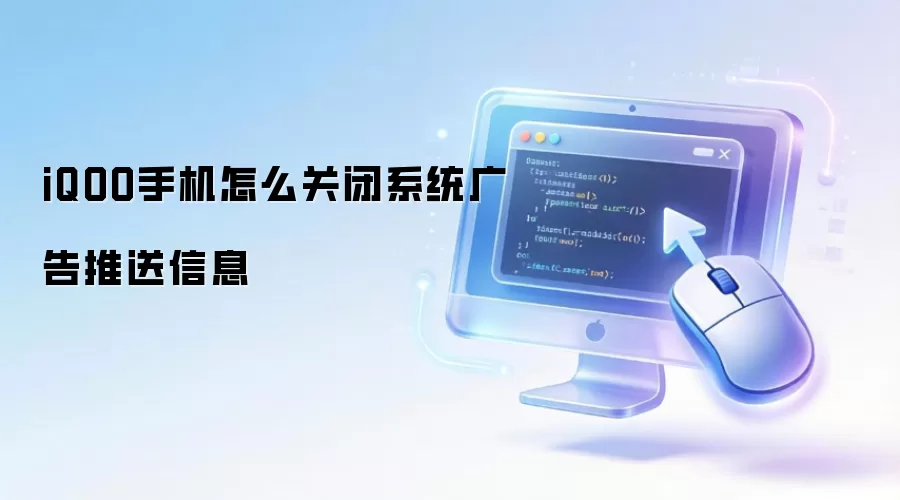iQOO手机怎么关闭系统广告推送信息