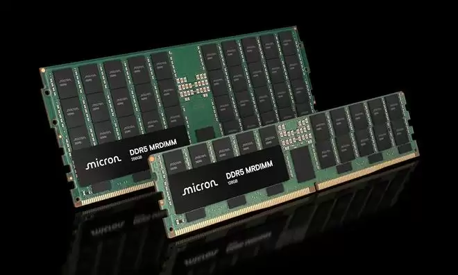 美光官网上线14400MT/s DDR5 MRDIMM内存模组，96GB容量