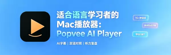 适合语言学习者的Mac播放器：Popvee Player实时翻译+多字幕切换