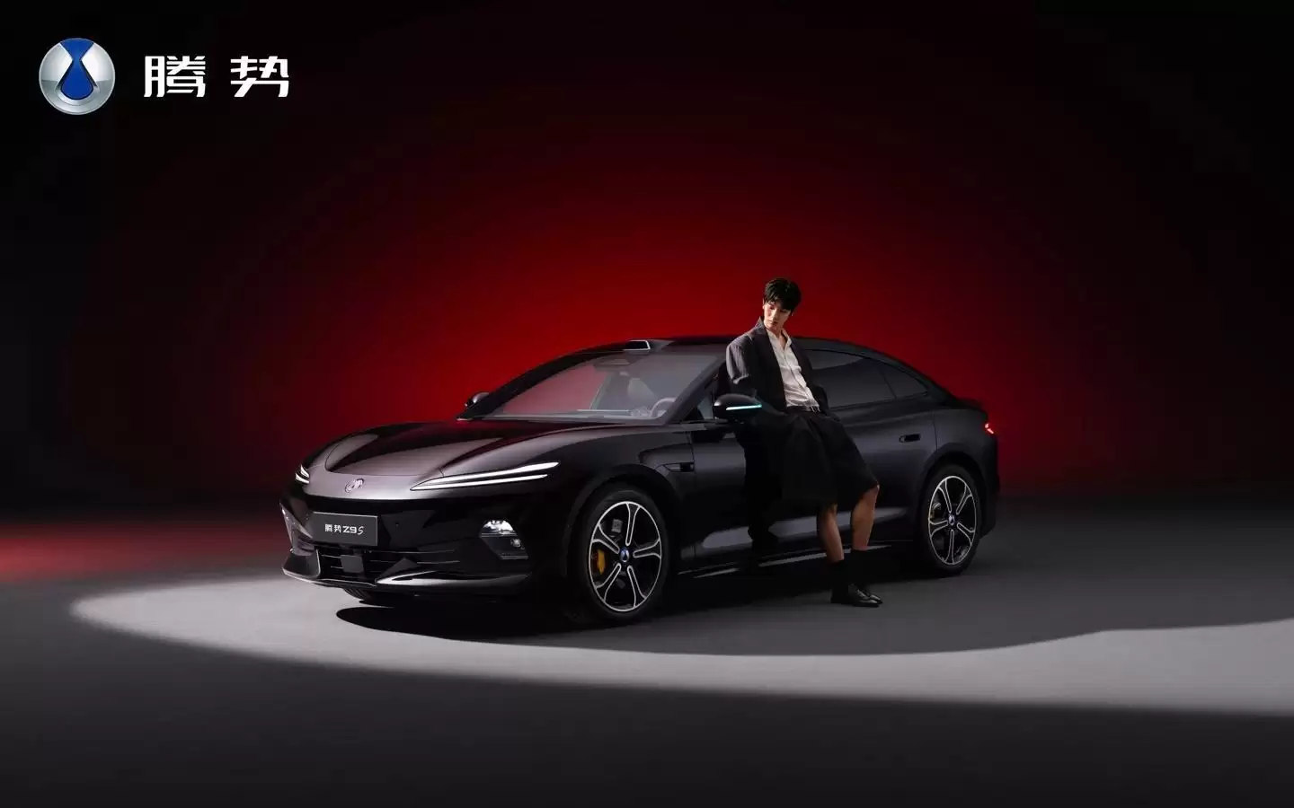 比亚迪“科技豪华智能轿车”腾势Z9S星曜黑官图发布，8月预售