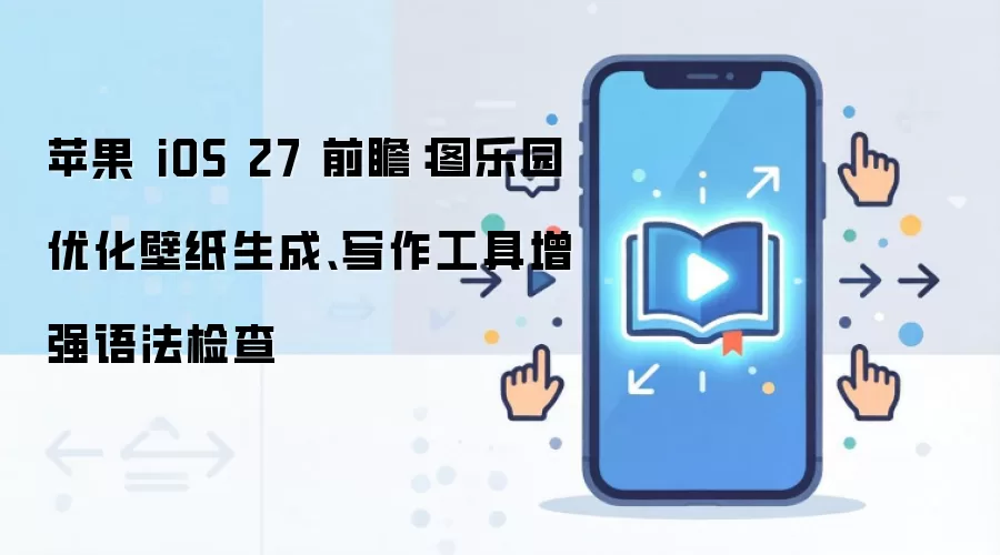 苹果 iOS 27 前瞻:图乐园优化壁纸生成、写作工具增强语法检查