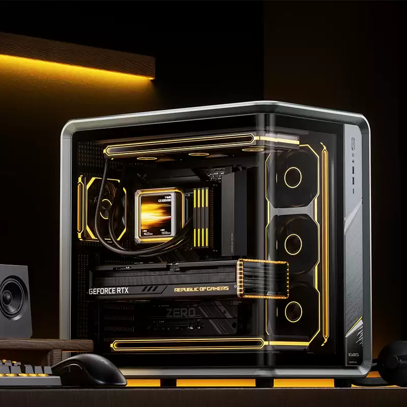 乔思伯 BO400CG 机箱升级 V2 版本:换装一体曲面玻璃,1599 元