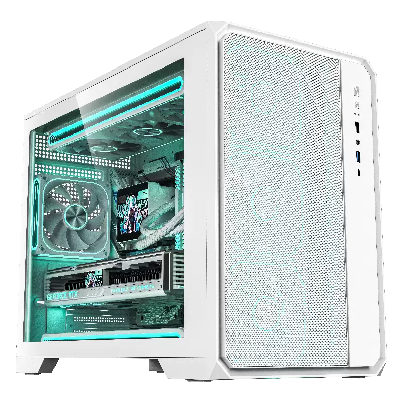 399 元半岛铁盒 N5 PRO 机箱发售:支持 360 水冷,左右分仓设计