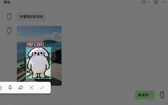 电脑端微信截图已支持“一键打码”，自动识别头像、名字、电话号码等隐私信息