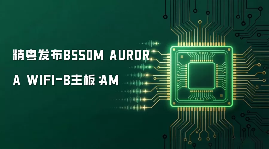精粤发布B550M AURORA WIFI-B主板：AM