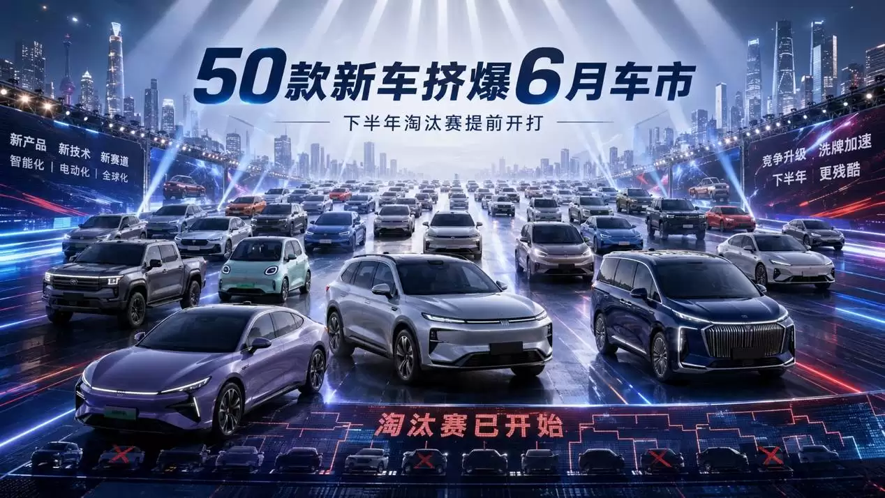 6月车市50款新车扎堆上市：新能源主导市场 下半年竞争白热化