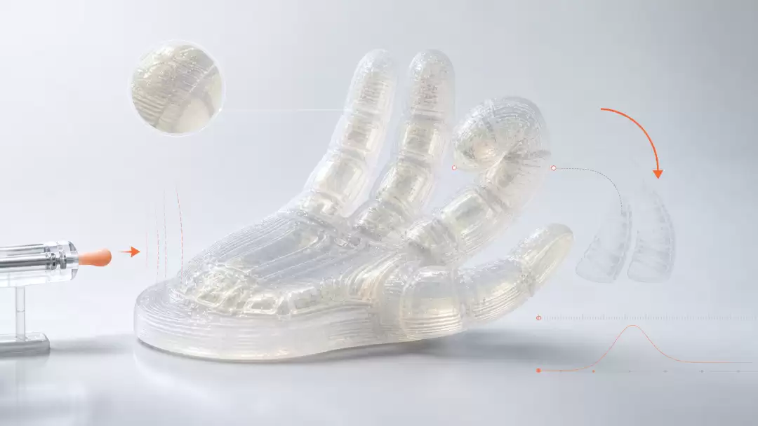 不用芯片，不靠电，3D打印软传感器让机器人长出“机械反射弧”