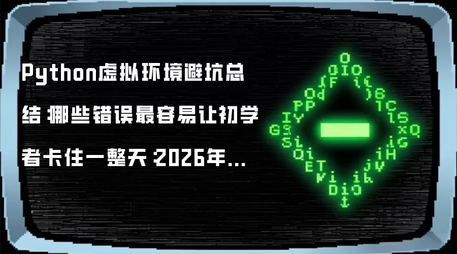 Python虚拟环境避坑总结:哪些错误最容易让初学者卡住一整天:2026年实际应用场景怎么落地