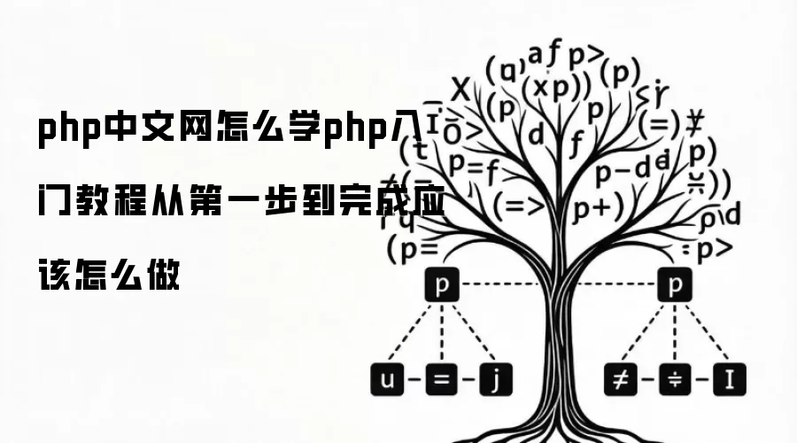 php中文网怎么学php入门教程从第一步到完成应该怎么做