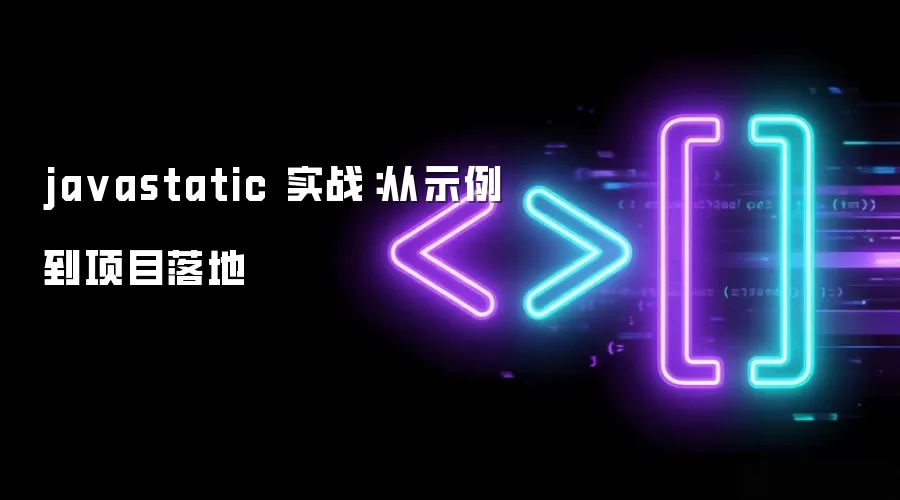 javastatic 实战：从示例到项目落地