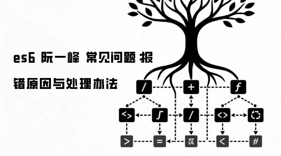 es6 阮一峰 常见问题：报错原因与处理办法