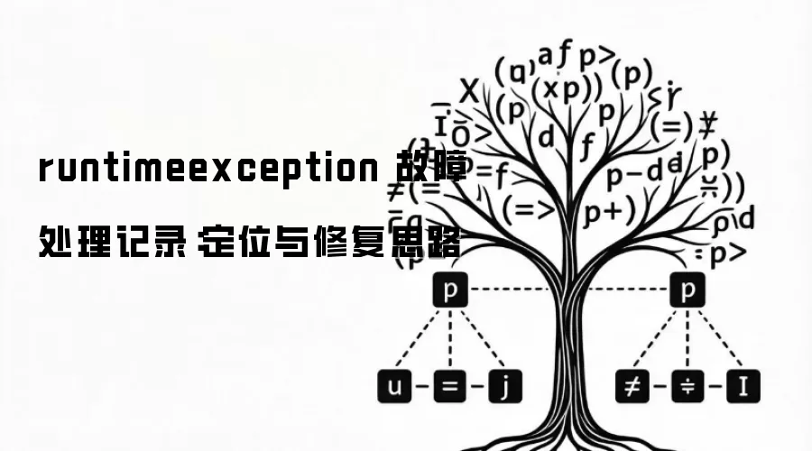 runtimeexception 故障处理记录：定位与修复思路