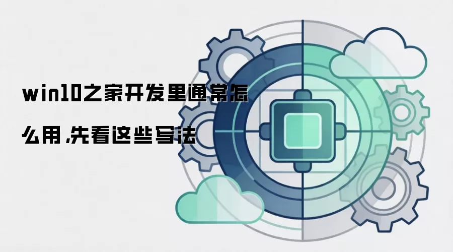 win10之家开发里通常怎么用,先看这些写法