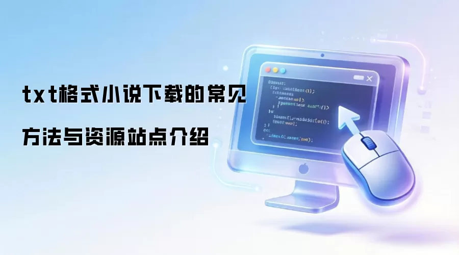 txt格式小说下载的常见方法与资源站点介绍