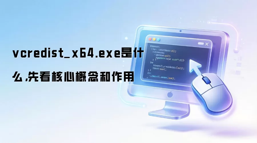 vcredist_x64.exe是什么，先看核心概念和作用