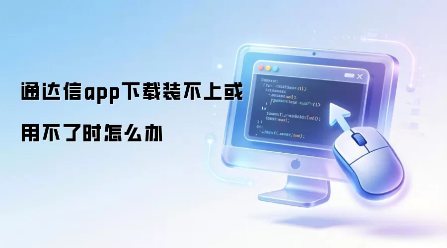 通达信app下载装不上或用不了时怎么办