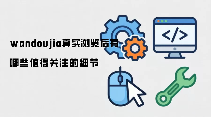 wandoujia真实浏览后有哪些值得关注的细节