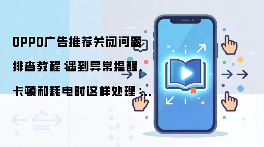 OPPO广告推荐关闭问题排查教程:遇到异常提醒、卡顿和耗电时这样处理:2026年5月还有哪些新变化值得关注
