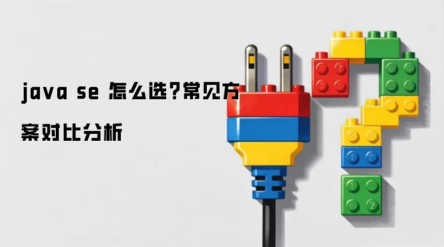 java se 怎么选？常见方案对比分析