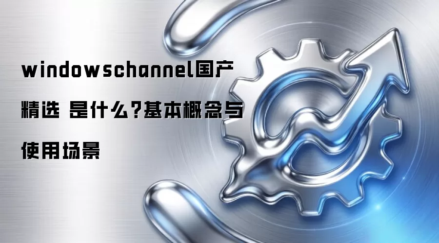 windowschannel国产精选 是什么？基本概念与使用场景