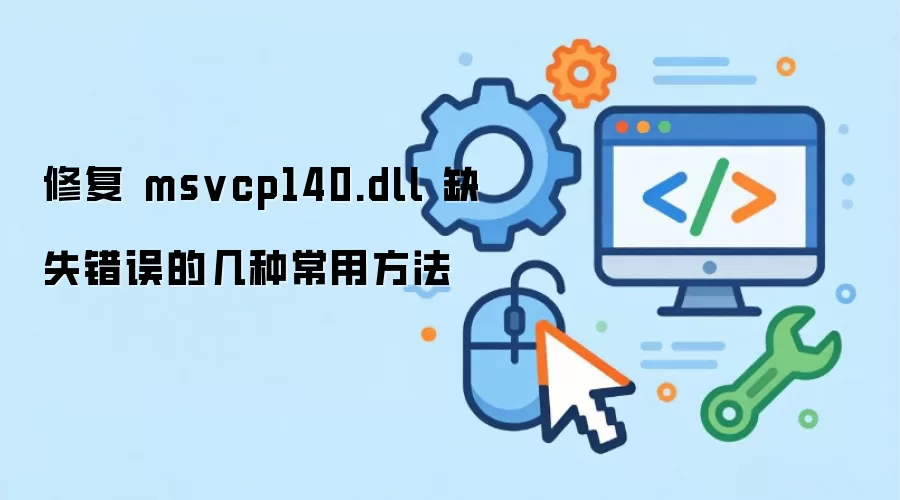 修复 msvcp140.dll 缺失错误的几种常用方法