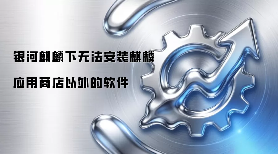 银河麒麟下无法安装麒麟应用商店以外的软件