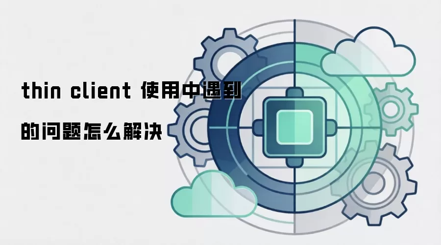 thin client 使用中遇到的问题怎么解决