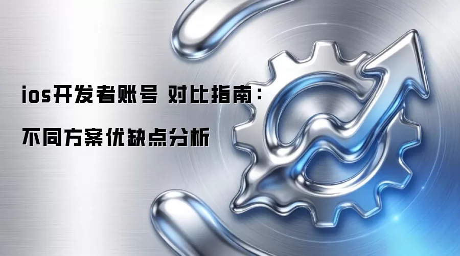ios开发者账号 对比指南：不同方案优缺点分析