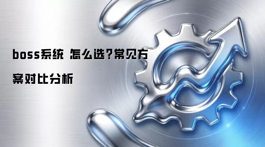 boss系统 怎么选?常见方案对比分析