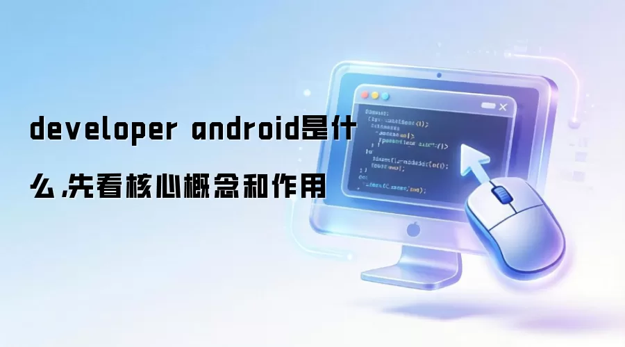 developer android是什么,先看核心概念和作用