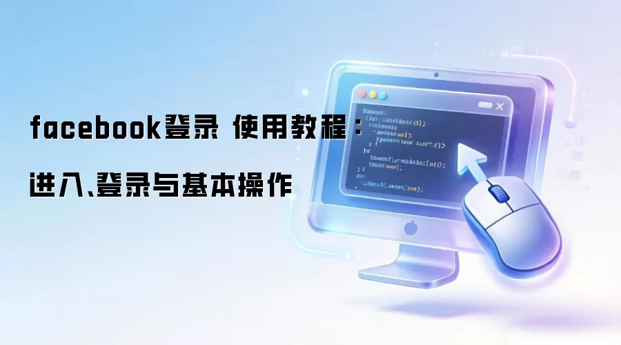facebook登录 使用教程：进入、登录与基本操作