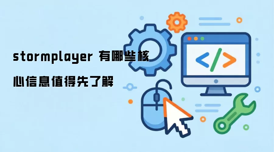 stormplayer 有哪些核心信息值得先了解