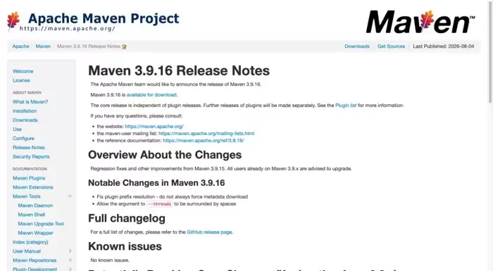 Maven 3.9.16发布：修复插件前缀解析问题
