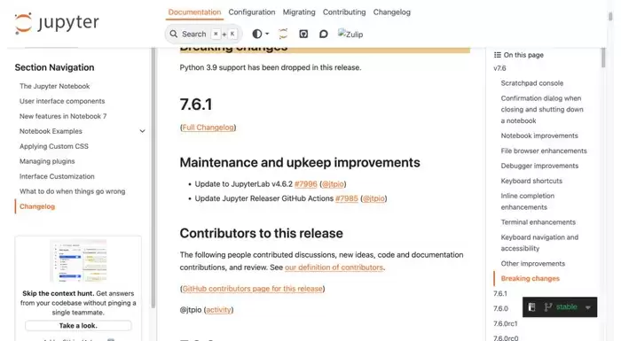 Jupyter Notebook 7.6停止支持Python 3.9