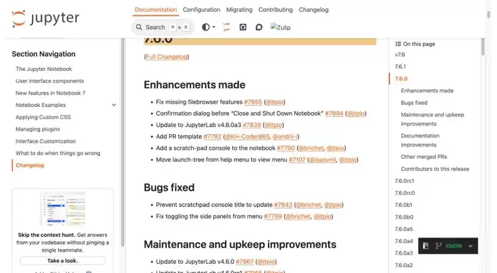 Jupyter Notebook 7.6.0发布：补齐文件浏览器功能