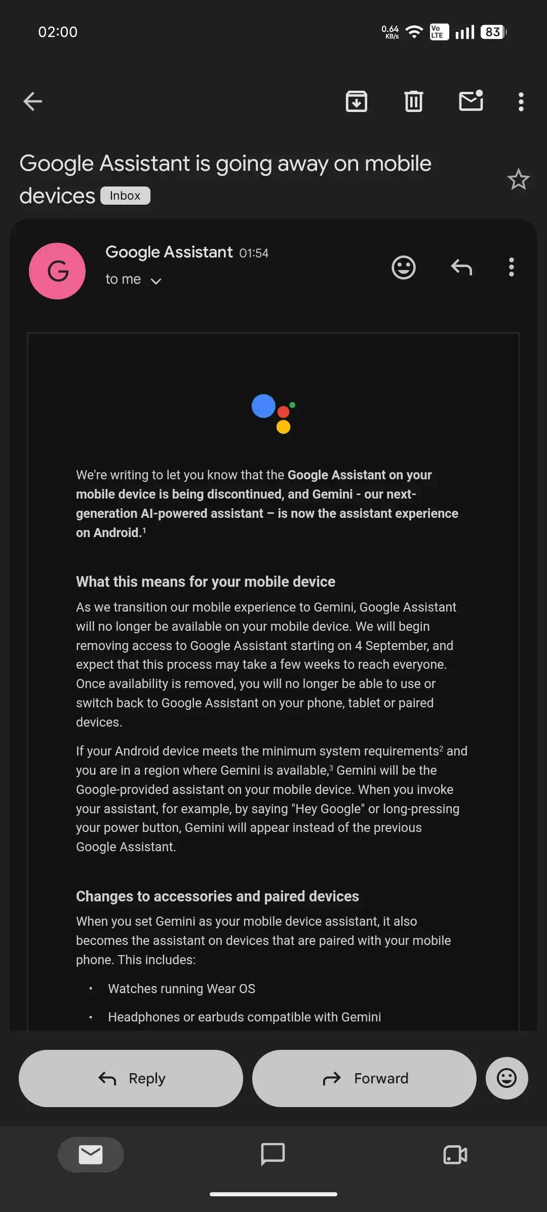 谷歌：下月起Google Assistant将逐步退出历史舞台