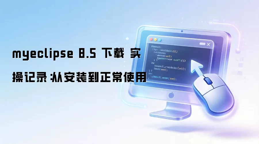 myeclipse 8.5 下载 实操记录：从安装到正常使用