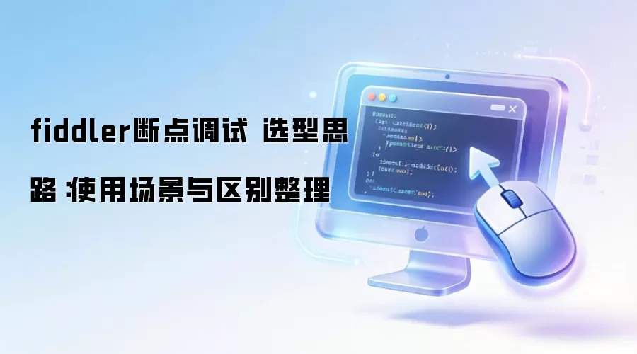 fiddler断点调试 选型思路：使用场景与区别整理