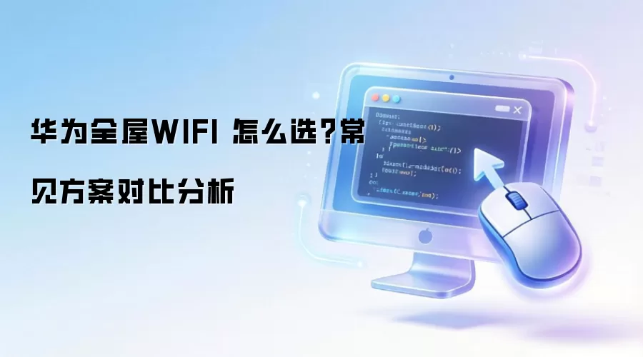 华为全屋WIFI 怎么选？常见方案对比分析