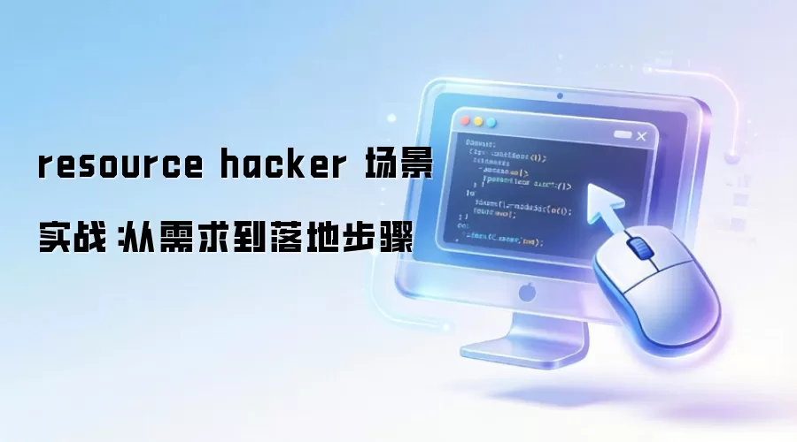 resource hacker 场景实战：从需求到落地步骤