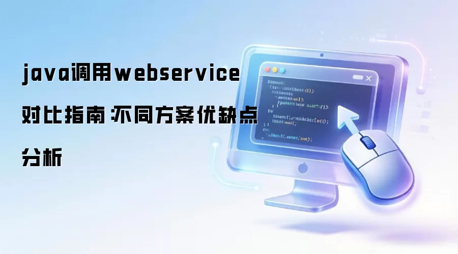 ja va调用webservice 对比指南:不同方案优缺点分析