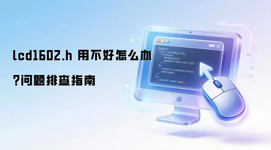 lcd1602.h 用不好怎么办?问题排查指南