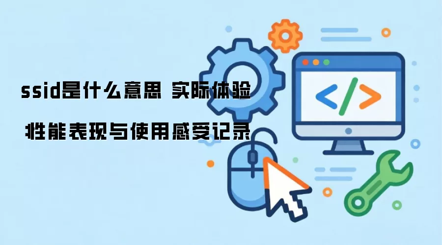 ssid是什么意思 实际体验：性能表现与使用感受记录