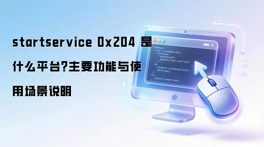 startservice 0x204 是什么平台?主要功能与使用场景说明