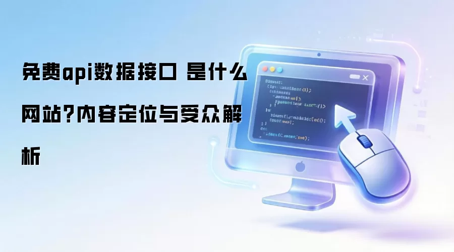 免费api数据接口 是什么网站？内容定位与受众解析