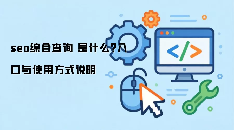 seo综合查询 是什么?入口与使用方式说明