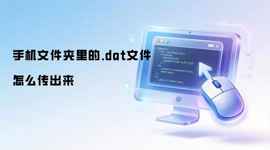 手机文件夹里的.dat文件怎么传出来