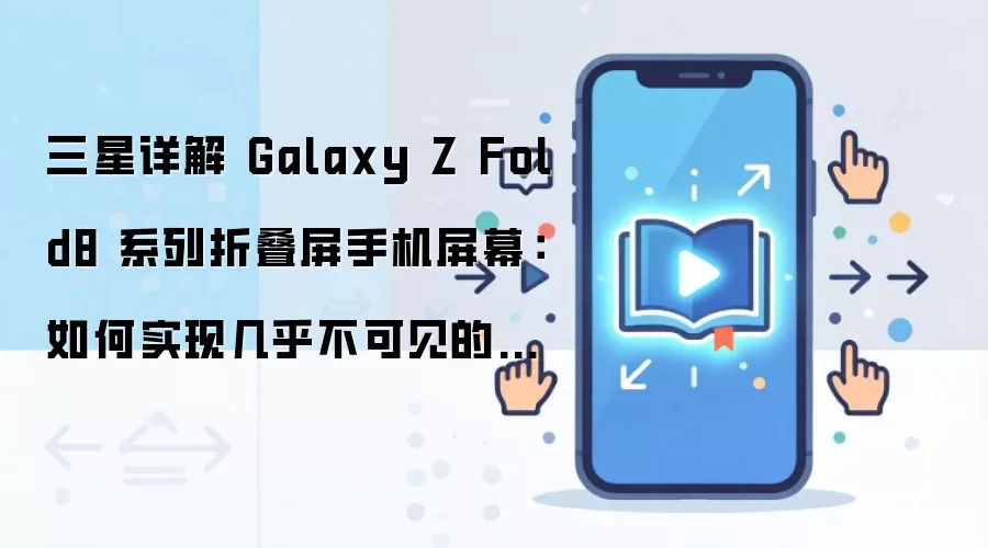 三星详解 Galaxy Z Fold8 系列折叠屏手机屏幕:如何实现几乎不可见的折痕